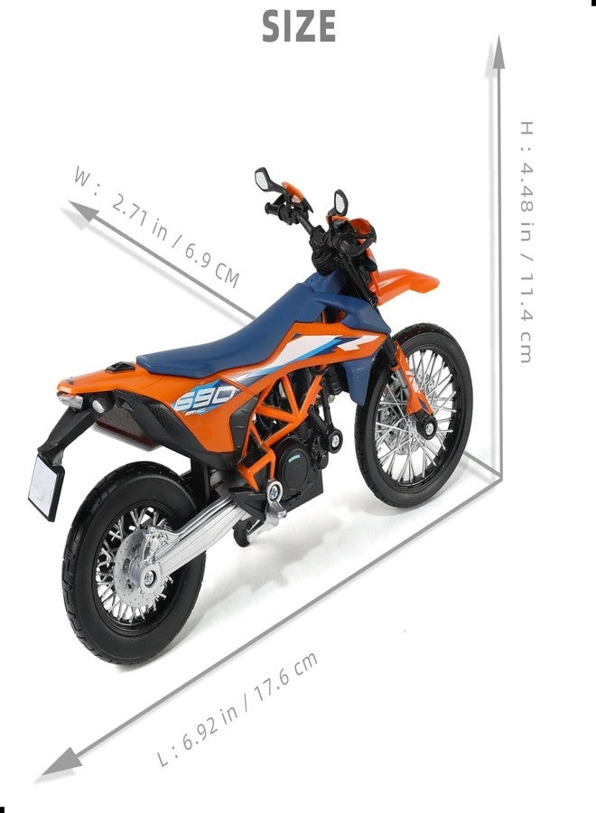 Risopen Dirtbike Toy Motorcycle Compatible for KTM 690 SMCR 1:12 Dirtbike Toy Motorcycle Model for Kid Age 8-14 - Image 2